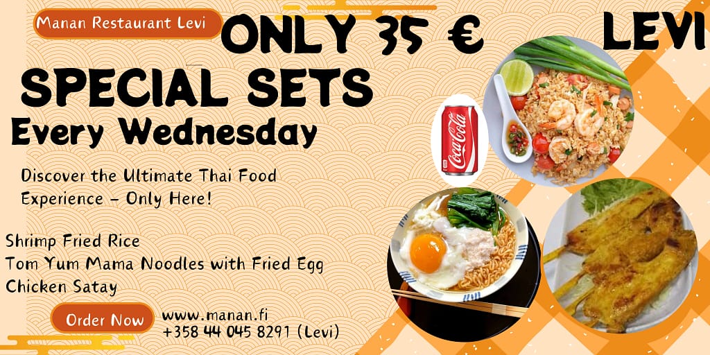 Manan Restaurant special menu Levi 2 with updated phone number