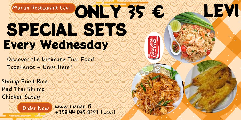 Manan Restaurant special menu Levi 3 with updated phone number